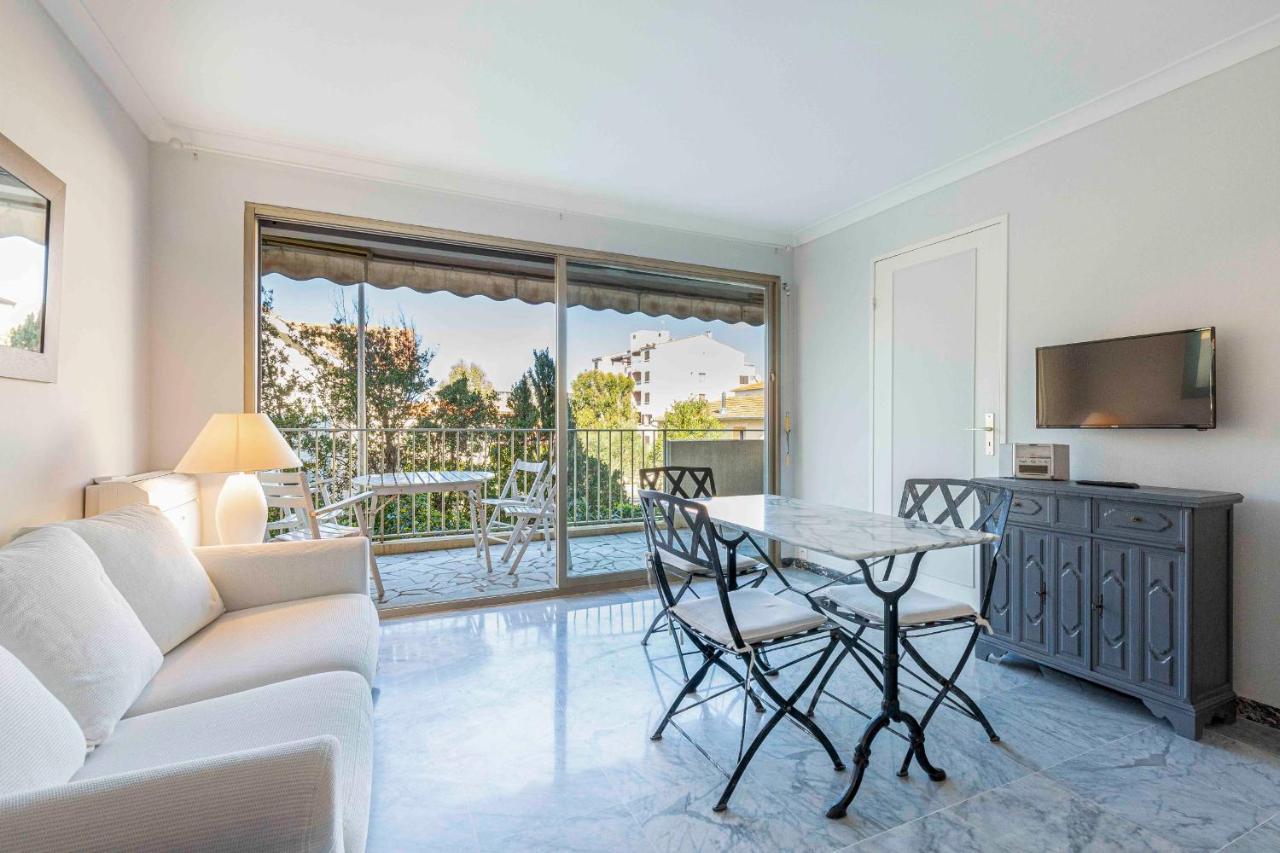 Chez J-P - 100M Beach 2-4Pers Terrace Sea View Pool Garage Antibes Eksteriør bilde